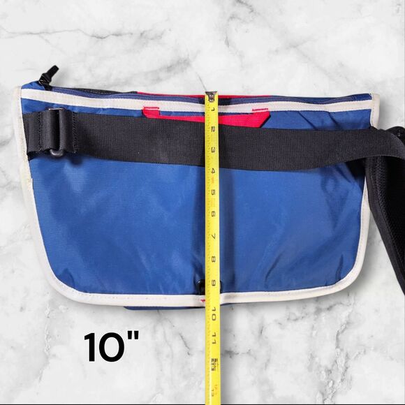 Timbuk2 Small Messenger Bag Red Blue White Trim w/ Cross Strap Excellent - Picture 8 of 8